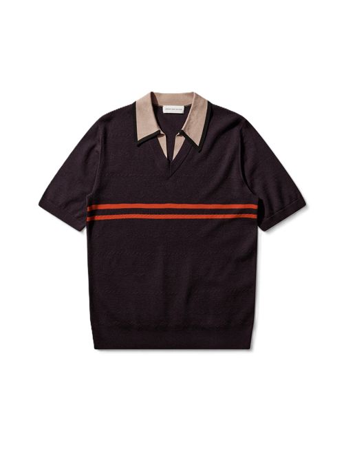 Dries Van NotenPolo Molar in lana merino viola scuro DRIES VAN NOTEN | 261-021210-3716402 DARK PURPLE